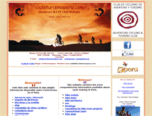 Tablet Screenshot of cicloturismoperu.com